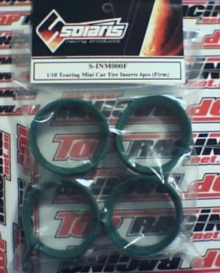 SOLARIS 1/10 Mini Car Tire Insert Firm (4 pcs)
