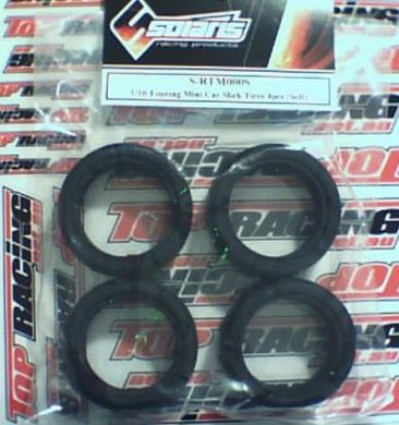 SOLARIS 1/10 Mini Car Slick Tire Soft (4 pcs)