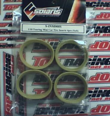 SOLARIS 1/10 Mini Car Tire Insert Soft (4 pcs)