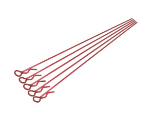 Long Body Clip - Small Tip Red (5 pcs)