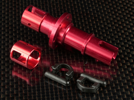 Aluminum Front Solid Axle Set (Red)