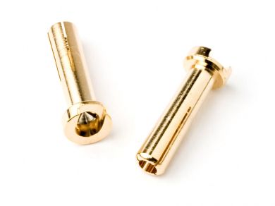 TQ Racing 18mm 4mm bullet male connectors-pair
